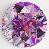 Birthstone: February, Amethyst Radiant Circle - 50cm