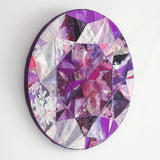 Birthstone: February, Amethyst Radiant Circle - 50cm